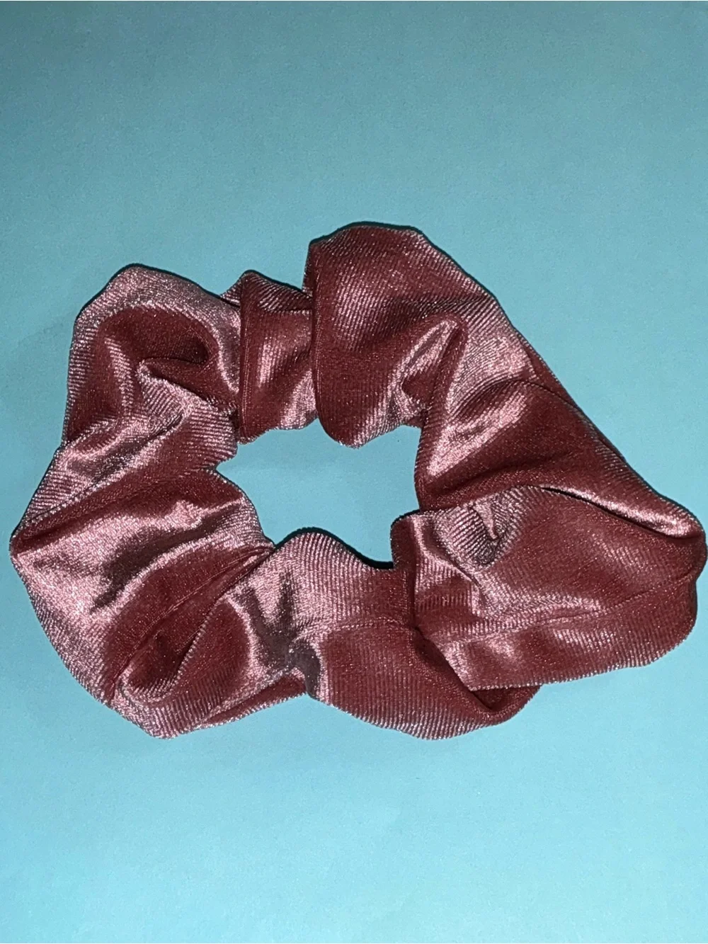 Pink Velvet Scrunchie and Brand Handmade Headband